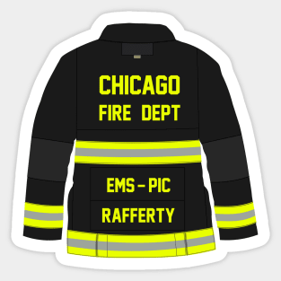 CHICAGO FIRE - RAFFERTY EMS - TURN OUT COAT Sticker